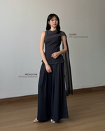 Muat gambar ke penampil Galeri, Kadaka Meadow Pants | Super Wide Leg Double Pleated Culottes | Celana Kulot Wanita | Off Duty Collection B-0209
