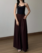 Muat gambar ke penampil Galeri, Kadaka Meadow Pants | Super Wide Leg Double Pleated Culottes | Celana Kulot Wanita | Off Duty Collection B-0209
