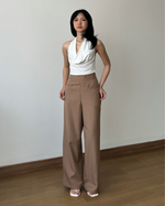 Load image into Gallery viewer, Kadaka Evelyn Culotte | Long Stripes Culotte | Celana Kulot Wanita Rapi Garis | B-0227
