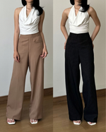 Load image into Gallery viewer, Kadaka Evelyn Culotte | Long Stripes Culotte | Celana Kulot Wanita Rapi Garis | B-0227
