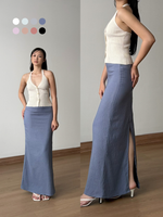 Load image into Gallery viewer, Kadaka Dream Skirt | Maxi Skirt Airflow Linen | Rok Panjang Maxi Wanita | Cloud Nine Collection B-0228
