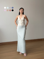 Load image into Gallery viewer, Kadaka Dream Skirt | Maxi Skirt Airflow Linen | Rok Panjang Maxi Wanita | Cloud Nine Collection B-0228

