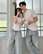 Muat gambar ke penampil Galeri, Kadaka Riley Denim | Baggy Loose Denim Pants | Celana Panjang Jeans Wanita | Blue No. 1 Collection B-0230
