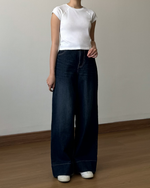 Muat gambar ke penampil Galeri, Kadaka Riley Denim | Baggy Loose Denim Pants | Celana Panjang Jeans Wanita | Blue No. 1 Collection B-0230
