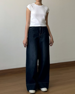 Muat gambar ke penampil Galeri, Kadaka Riley Denim | Baggy Loose Denim Pants | Celana Panjang Jeans Wanita | Blue No. 1 Collection B-0230
