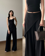 Load image into Gallery viewer, Kadaka Cove Pants | Diagonal Flap Culottes | Celana Kulot Wanita detail Kancing | Off Duty Collection B-0232
