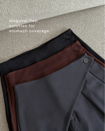 Load image into Gallery viewer, Kadaka Cove Pants | Diagonal Flap Culottes | Celana Kulot Wanita detail Kancing | Off Duty Collection B-0232
