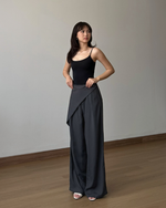 Muat gambar ke penampil Galeri, Kadaka Cove Pants | Diagonal Flap Culottes | Celana Kulot Wanita detail Kancing | Off Duty Collection B-0232
