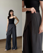 Load image into Gallery viewer, Kadaka Cove Pants | Diagonal Flap Culottes | Celana Kulot Wanita detail Kancing | Off Duty Collection B-0232
