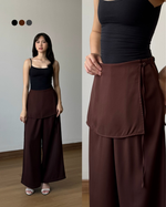 Load image into Gallery viewer, Kadaka Muse Pants | Skirt Layered Culottes | Celana Kulot Wanita Detail Rok | Off Duty Collection B-0233
