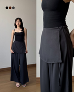 Load image into Gallery viewer, Kadaka Muse Pants | Skirt Layered Culottes | Celana Kulot Wanita Detail Rok | Off Duty Collection B-0233
