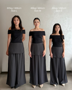 Load image into Gallery viewer, Kadaka Muse Pants | Skirt Layered Culottes | Celana Kulot Wanita Detail Rok | Off Duty Collection B-0233
