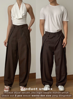 Load image into Gallery viewer, Kadaka Nusa Trousers | Unisex Striped Barrel Pants | Celana Panjang Unisex | Modern Heritage Collection B-0235
