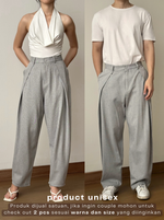 Load image into Gallery viewer, Kadaka Nusa Trousers | Unisex Striped Barrel Pants | Celana Panjang Unisex | Modern Heritage Collection B-0235
