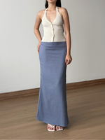 Muat gambar ke penampil Galeri, Kadaka Dream Skirt | Maxi Skirt Airflow Linen | Rok Panjang Maxi Wanita | Cloud Nine Collection B-0228
