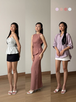 Muat gambar ke penampil Galeri, Kadaka Cloud Nine Collection (1) | Airflow Linen Top Blouse Skirt and Shirt | Couple Outfit | Mist, Feather, Whisper, Dream, Breeze
