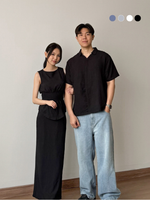 Muat gambar ke penampil Galeri, Kadaka Cloud Nine Collection (2) | Airflow Linen Top Blouse Skirt and Shirt | Couple Outfit | Mist, Feather, Whisper, Dream, Breeze
