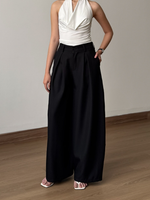 Muat gambar ke penampil Galeri, Kadaka Manhattan Pants | Pleated Barrel Pants | Celana Barrel Wanita | Brooklyn Collection B-0234
