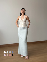 Muat gambar ke penampil Galeri, Kadaka Dream Skirt | Maxi Skirt Airflow Linen | Rok Panjang Maxi Wanita | Cloud Nine Collection B-0228
