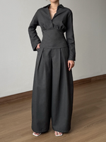 Muat gambar ke penampil Galeri, Kadaka Brooklyn Collection | Fitted Top and Barrel Pants | Matching Outfit | Madison, Manhattan
