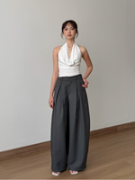 Muat gambar ke penampil Galeri, Kadaka Manhattan Pants | Pleated Barrel Pants | Celana Barrel Wanita | Brooklyn Collection B-0234
