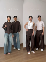 Load image into Gallery viewer, Kadaka Modern Heritage Collection | Striped Modern Beskap and Barrel Pants | Couple Outfit | Raina, Arka, Nusa
