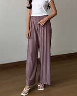 Load image into Gallery viewer, Kadaka Pleats Please Collection | Tanktop One Shoulder Top and Cullote Pleats | Matching Outfit | Maren, Liora, Elise
