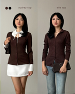 Muat gambar ke penampil Galeri, Kadaka Pleated Pairs Collection | Fitted Cardigan, Shirt and Polo Shirt Men Pleats | Couple Outfit | Audrey, Elle, Preston
