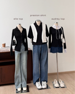 Muat gambar ke penampil Galeri, Kadaka Pleated Pairs Collection | Fitted Cardigan, Shirt and Polo Shirt Men Pleats | Couple Outfit | Audrey, Elle, Preston
