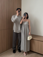 Muat gambar ke penampil Galeri, Kadaka Zen Collection | Dress and Shirt | Couple Outfit | Emi, Hinoki, Kaze
