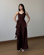 Load image into Gallery viewer, Kadaka Off Duty Collection | Sleeveless Top Cullotes and Jumpsuit | Matching Outfit | Dune, Cove, Muse, Meadow, Nomad
