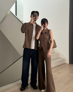 Load image into Gallery viewer, Kadaka Everyday Basics Collection | Outer Dress Culotte and Men Jacket Couple Group Family Outfit | Sienna, Avery, Eve, Ivy, Atlas
