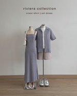 Load image into Gallery viewer, Kadaka Riviera Collection | Maxi Dress and Men Shirt | Couple Outfit | Sol, Coast
