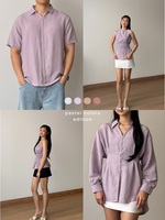 Load image into Gallery viewer, Kadaka Cloud Nine Collection (1) | Airflow Linen Top Blouse Skirt and Shirt | Couple Outfit | Mist, Feather, Whisper, Dream, Breeze

