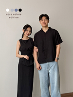 Load image into Gallery viewer, Kadaka Cloud Nine Collection (2) | Airflow Linen Top Blouse Skirt and Shirt | Couple Outfit | Mist, Feather, Whisper, Dream, Breeze
