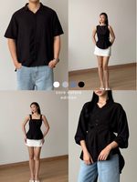 Load image into Gallery viewer, Kadaka Cloud Nine Collection (2) | Airflow Linen Top Blouse Skirt and Shirt | Couple Outfit | Mist, Feather, Whisper, Dream, Breeze
