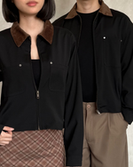 Muat gambar ke penampil Galeri, Kadaka Brooklyn Collection | Women and Men Outer with Corduroy Collar | Couple Outfit | Soho Jacket
