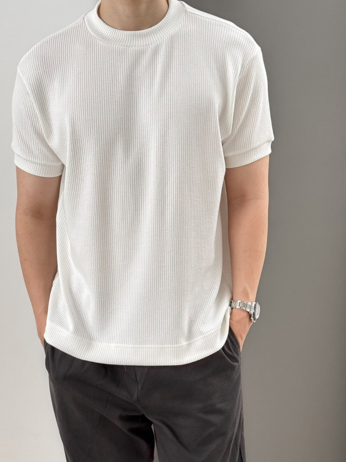 Kadaka MT-0189 Kaos Knit Pria Basic Round Neck