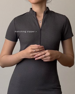 Muat gambar ke penampil Galeri, Kadaka Zoe Dress | Bodycon Zipper Knit Dress | Dress Wanita detail Zipper | Weekend Collection D-0196
