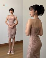 Muat gambar ke penampil Galeri, Kadaka Isla Dress | Scrunch Party Bodycon Mini Dress | D-0217

