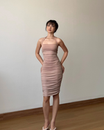 Muat gambar ke penampil Galeri, Kadaka Isla Dress | Scrunch Party Bodycon Mini Dress | D-0217
