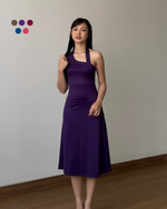Muat gambar ke penampil Galeri, Kadaka Maeve Dress | Midi Party Dress Halter Neck | Backless Baju Pesta Wanita | D-0219
