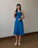 Load image into Gallery viewer, Kadaka D-0219 Midi Party Dress Halter Neck Backless Baju Pesta Wanita
