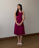Load image into Gallery viewer, Kadaka D-0219 Midi Party Dress Halter Neck Backless Baju Pesta Wanita

