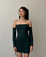 Muat gambar ke penampil Galeri, Kadaka Aria Dress | Bodycon Scrunch Tube Dress | Kemben Long Sleeves | D-0220
