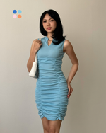 Muat gambar ke penampil Galeri, Kadaka Vivian Dress | Mini Bodycon Scrunch Cheongsam Dress CNY Imlek | D-0228
