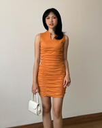 Muat gambar ke penampil Galeri, Kadaka Vivian Dress | Mini Bodycon Scrunch Cheongsam Dress CNY Imlek | D-0228
