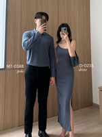 Load image into Gallery viewer, Kadaka D-0235 One Shoulder Maxi Knit Dress | Bodycon Slit Dress Wanita
