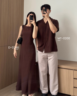 Muat gambar ke penampil Galeri, Kadaka D-0246 Maxi Dress Linen with Adjustable Waist | Dress Panjang Wanita
