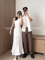 Load image into Gallery viewer, Kadaka D-0246 Maxi Dress Linen with Adjustable Waist | Dress Panjang Wanita
